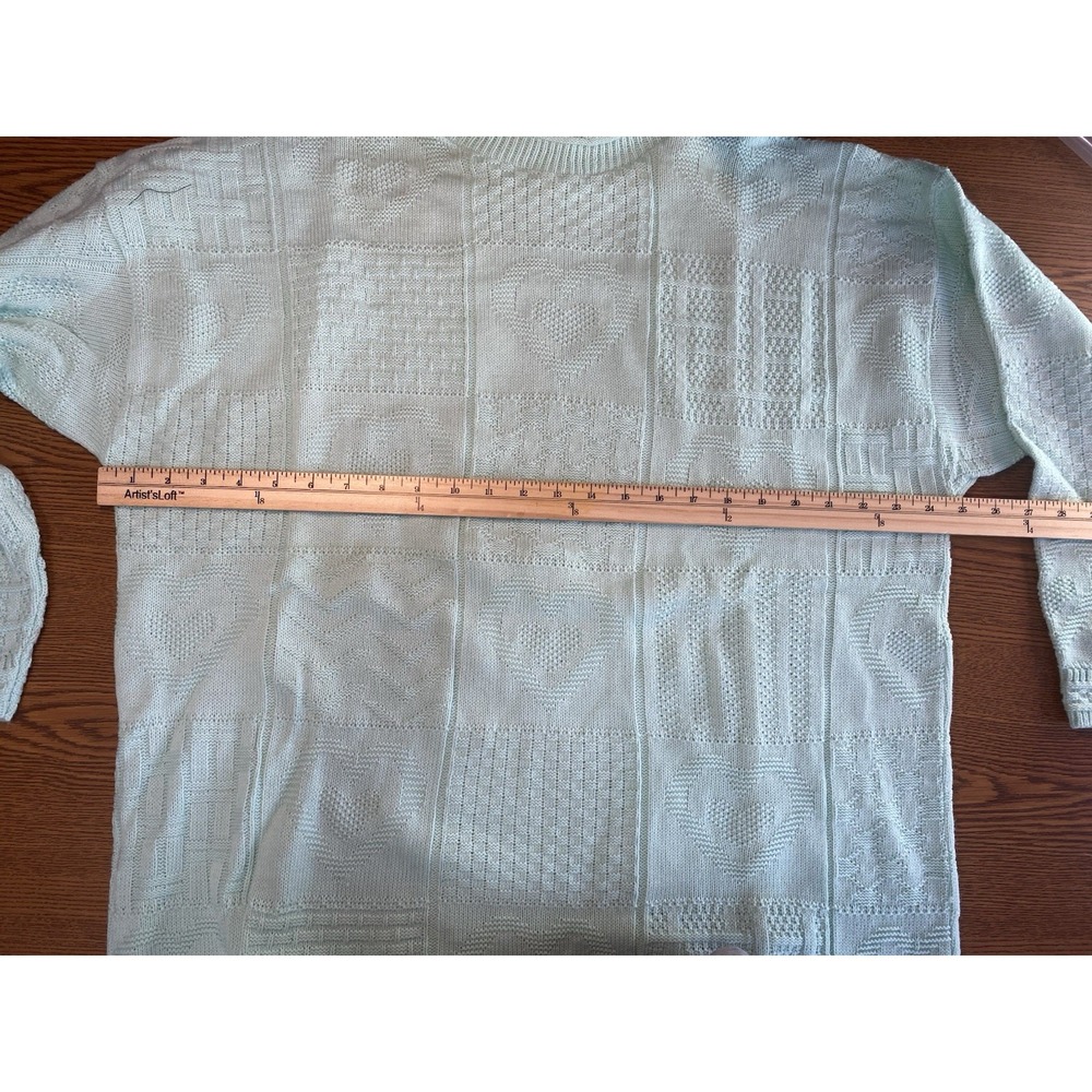 Vintage Spunky Women's Golden Girls Sweater One Size Valentines Hearts Cottage - Picture 8 of 13